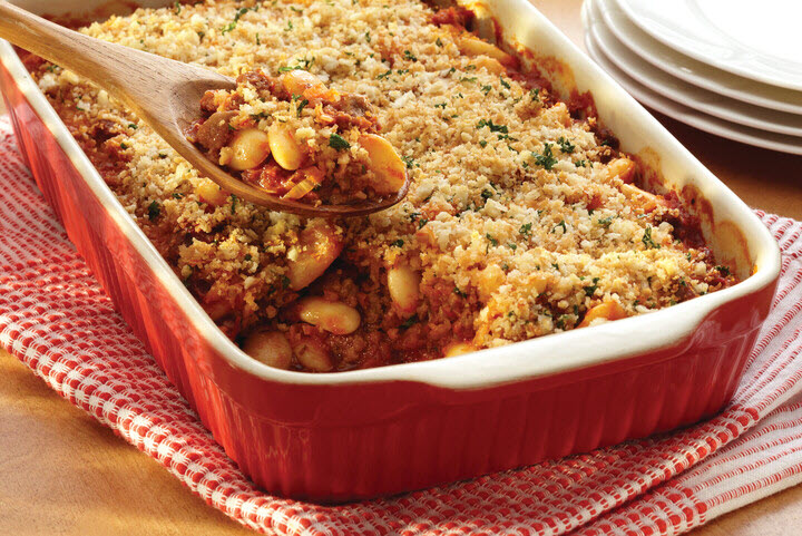 Butter Bean and Chorizo Casserole