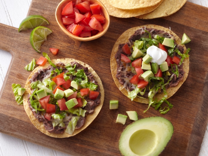 Black Bean Oven Tostadas