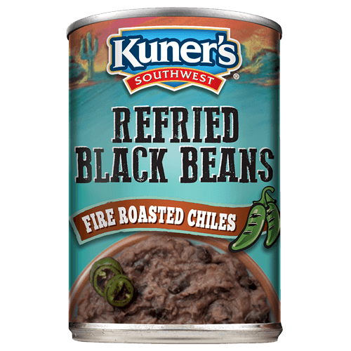 Kuner’s® Southwest Refried Black Beans with Roasted Chiles