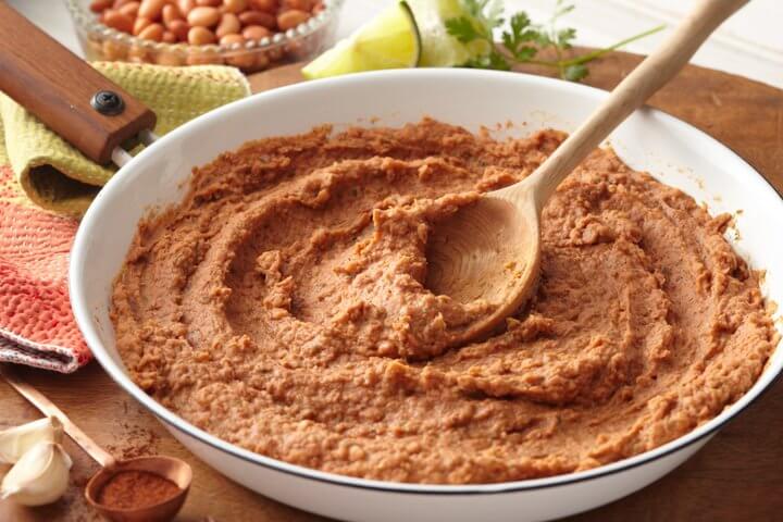 Lime Cilantro Refried Beans