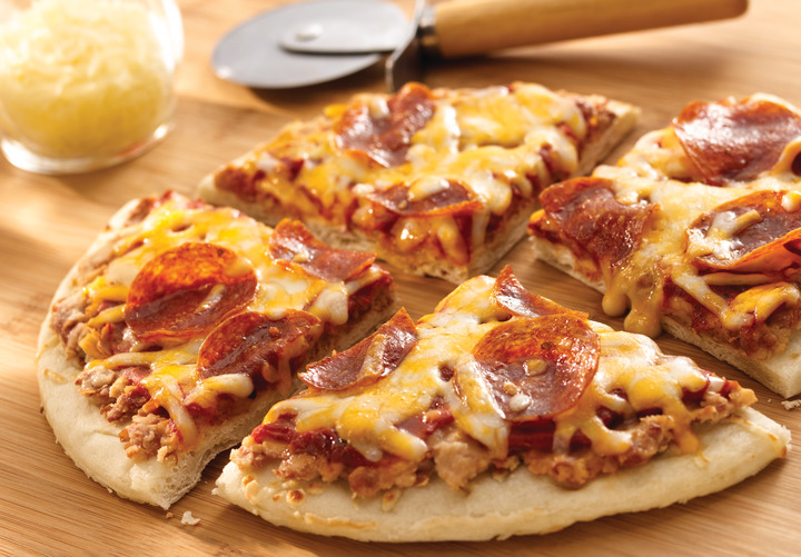 Pinto Bean Pepperoni Pizza